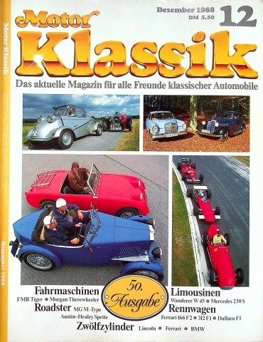 Deckblatt Motor Klassik (12/1988)